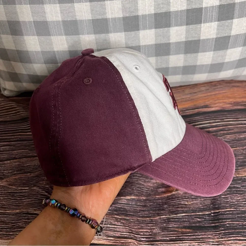 Texas A & M‎ Aggies Hat Ball Cap Fitted Adult Size Medium Maroon Football